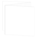 6 1/4 Square LCI Smooth Radiant White Blank Cards - ZFold, 80lb Cover