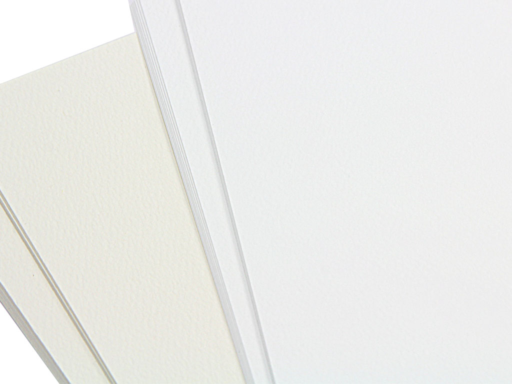 Cream White Card Stock - 17 x 11 in 80 lb Cover Satin 30% Recycled