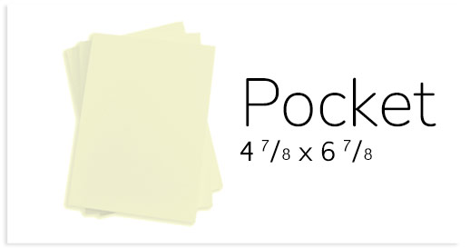 Pocket - 4 7/8 x 6 7/8 Card Stock