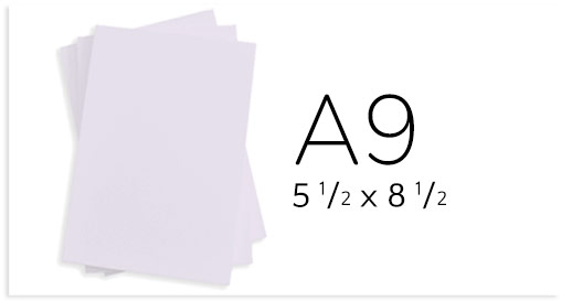 A9 Cards - 5 1/2 x 8 1/2 Card Stock