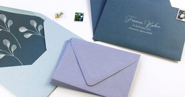 Dusty Blue Envelopes