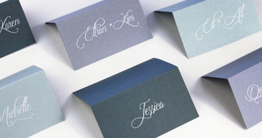 Dusty Blue Place Cards
