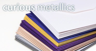 Curious Metallics Envelopes