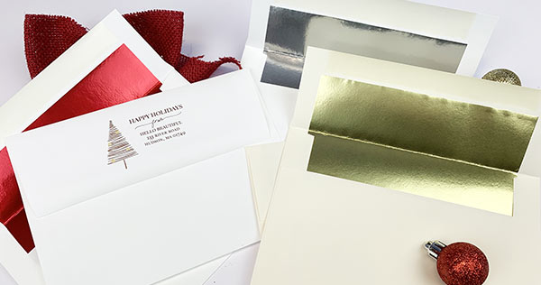 Foil Lined Holiday Envelopes