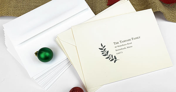 Traditional Holiday Envelopes