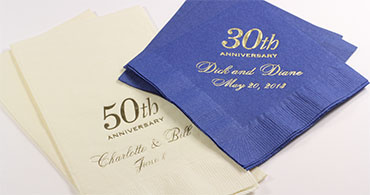 375 Personalized beverage napkins weding favors parry custom made napkins 