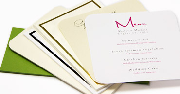 Printable Wedding Menus