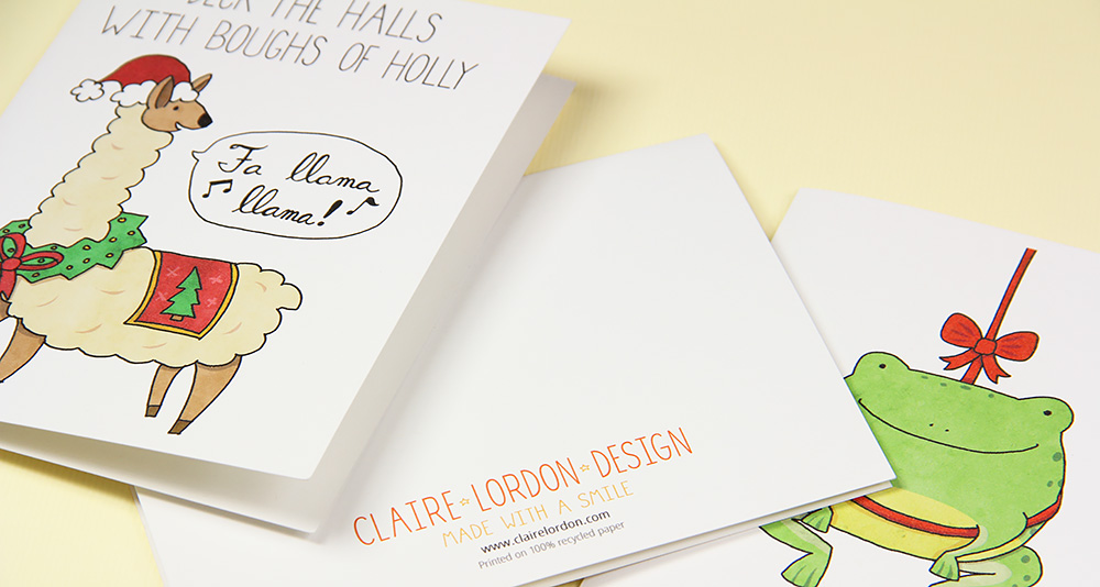 Holiday cards by Claire Lordon Designs