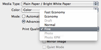 Epson Artisan 50 Mac driver fine setting Epson Artisan 50 Mac driver fine setting