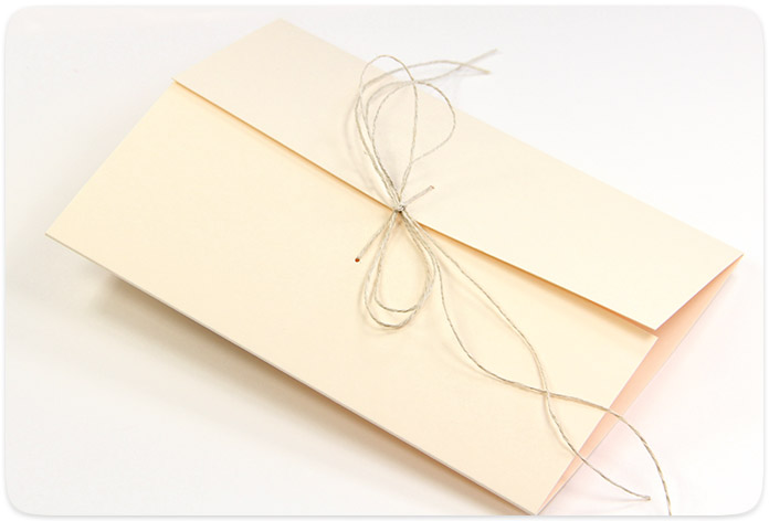 how to tie envelopes together with ribbon