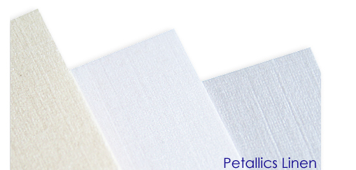 Aspire Petallics linen finish paper