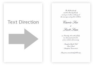portrait printing text direction portrait printing text direction