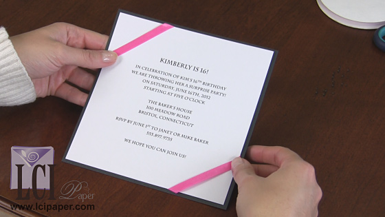 Creative Ways to Decorate an Invitation with Ribbon - LCI Paper
