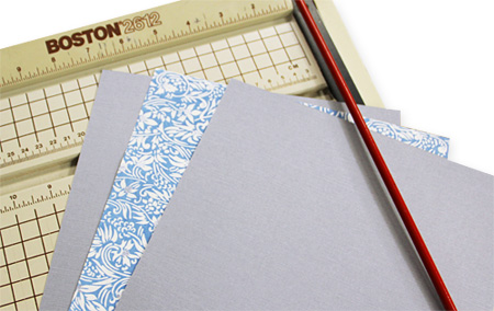 japanese paper sandwiched between card stock