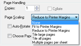 Adobe Reader scaling off Adobe Reader scaling off