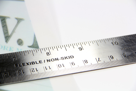 8 1/2 x 11 Clear Glama Vellum Paper shrinking a 1/16th of an inch width wise