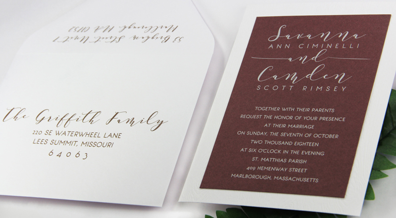 Wood Grain Limba Card Stock (#50) with matching Limba (#50) smooth matte envelopes