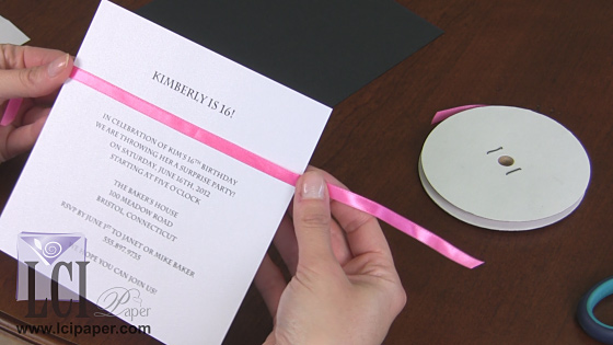 Creative Ways to Decorate an Invitation with Ribbon - LCI Paper