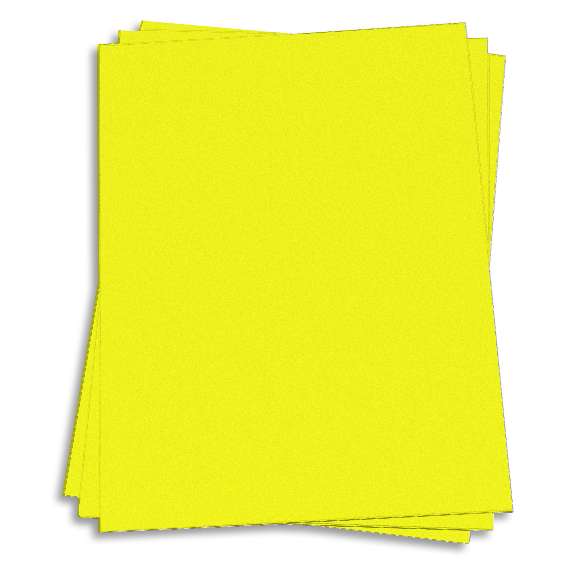 Lift-Off Lemon Yellow Card Stock - 8 1/2 x 11 65lb Cover