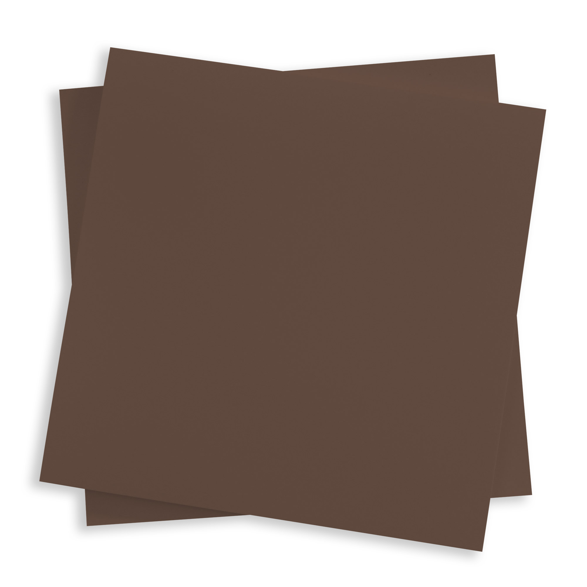Chocolate Brown Flat Card - 3 x 3 Gmund Colors Matt 111C