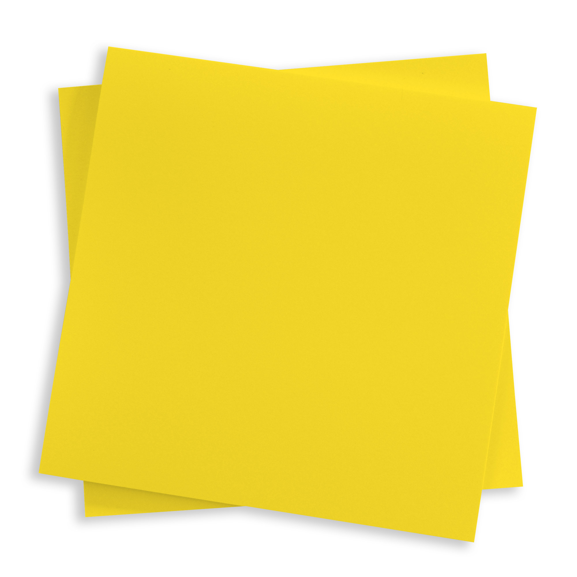 Canary Yellow Flat Card - 3 x 3 Gmund Colors Matt 111C