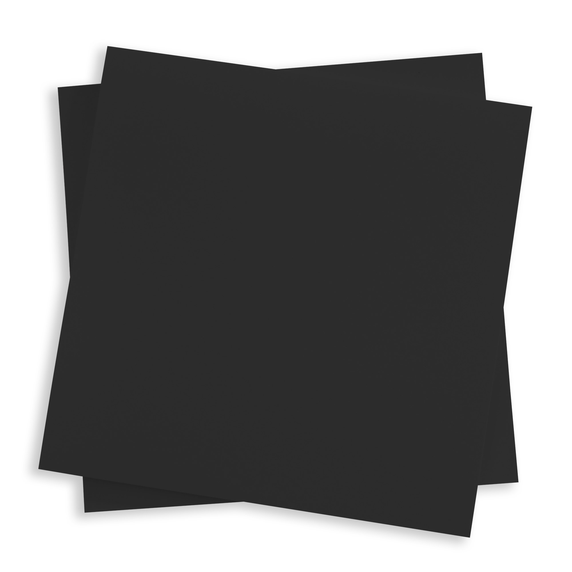 Licorice Black Flat Card - 3 x 3 Gmund Colors Matt 111C