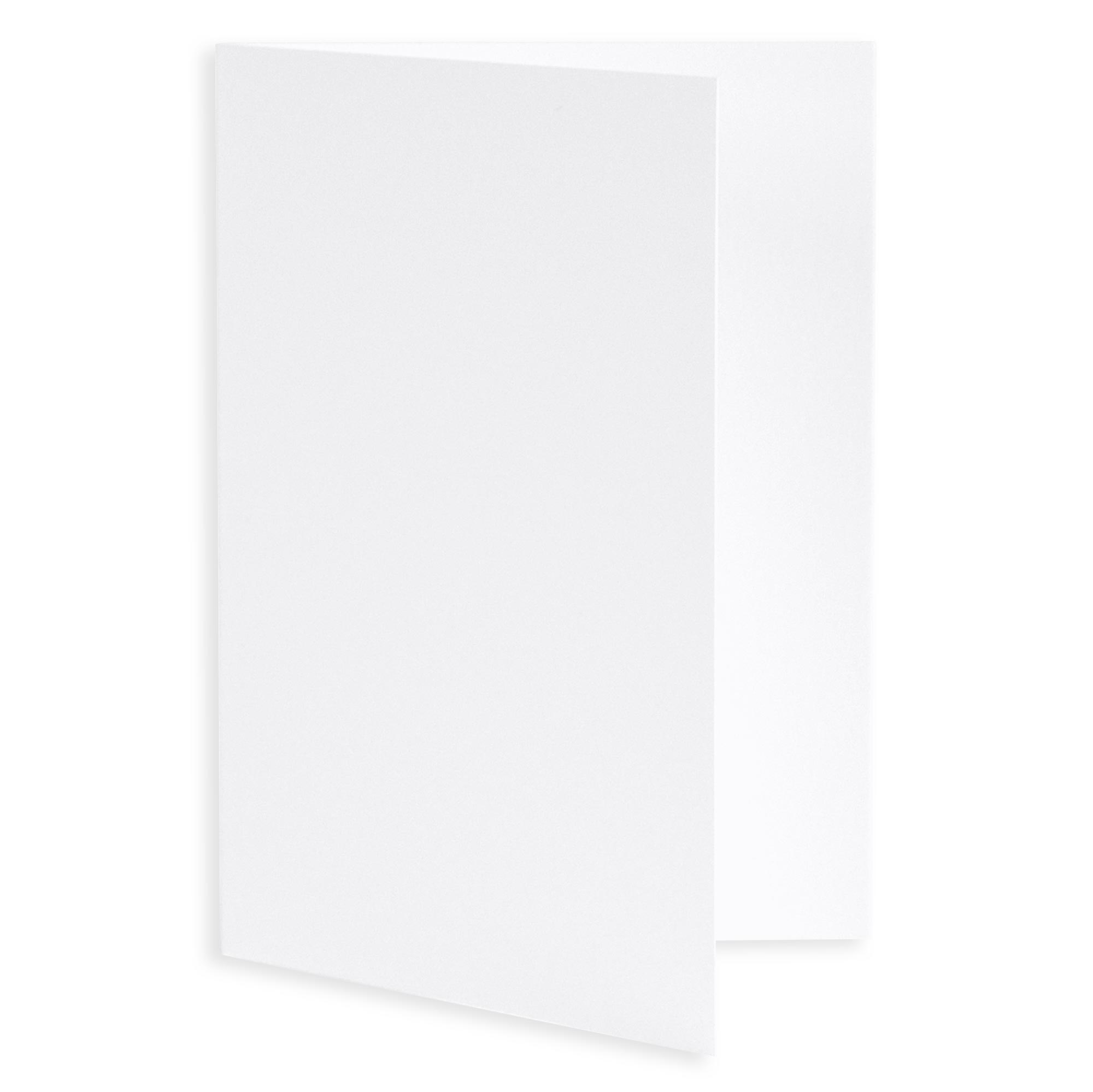 Max White Folded Card - A1 Gmund Cotton 3 1/2 x 4 7/8 111C