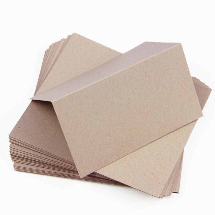 Desert Storm Brown Folded Place Card - Environment Smooth 120C