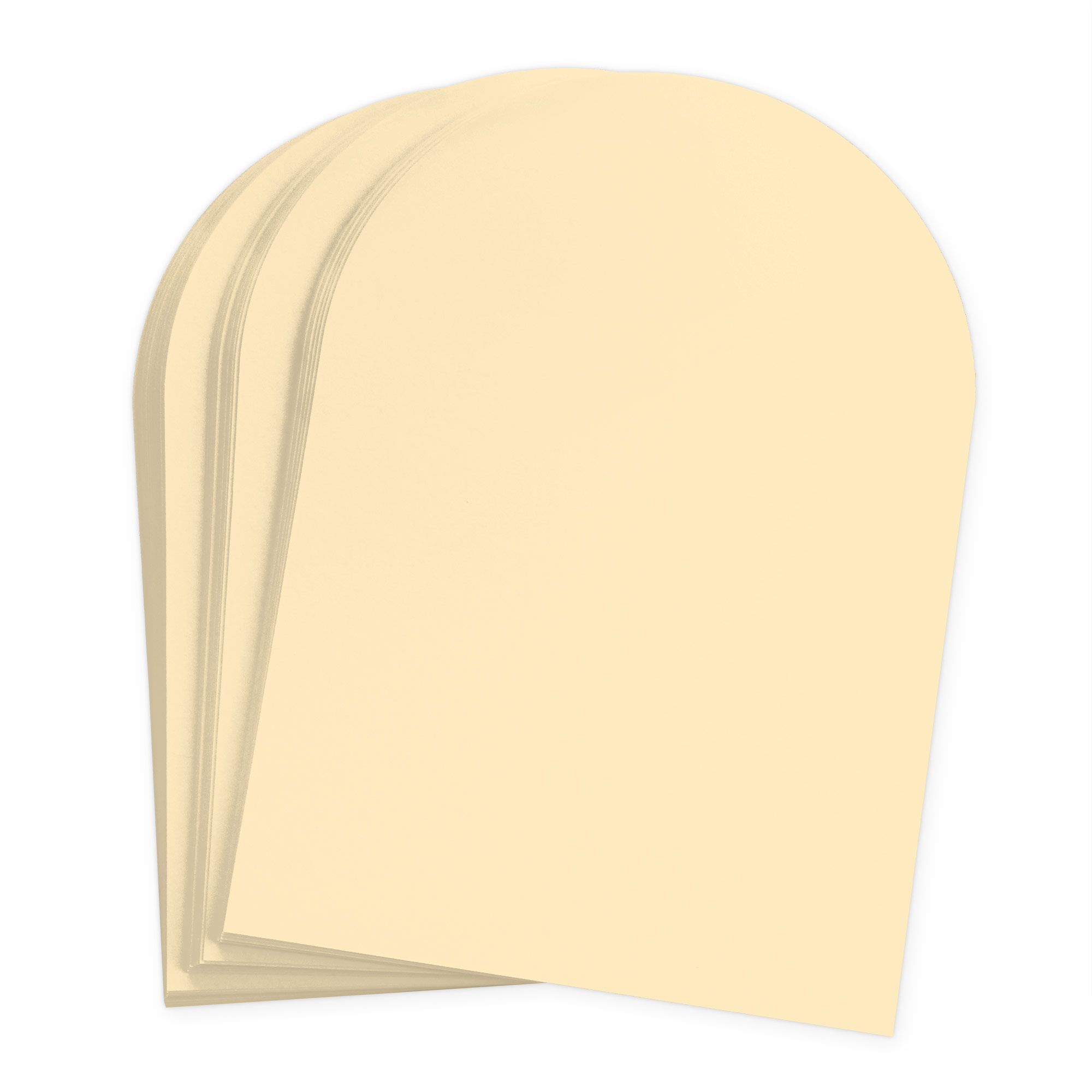 Antique Ivory Arch Shaped Card - A2 Gmund Colors Matt 4 1/4 x 5 1/2 111C