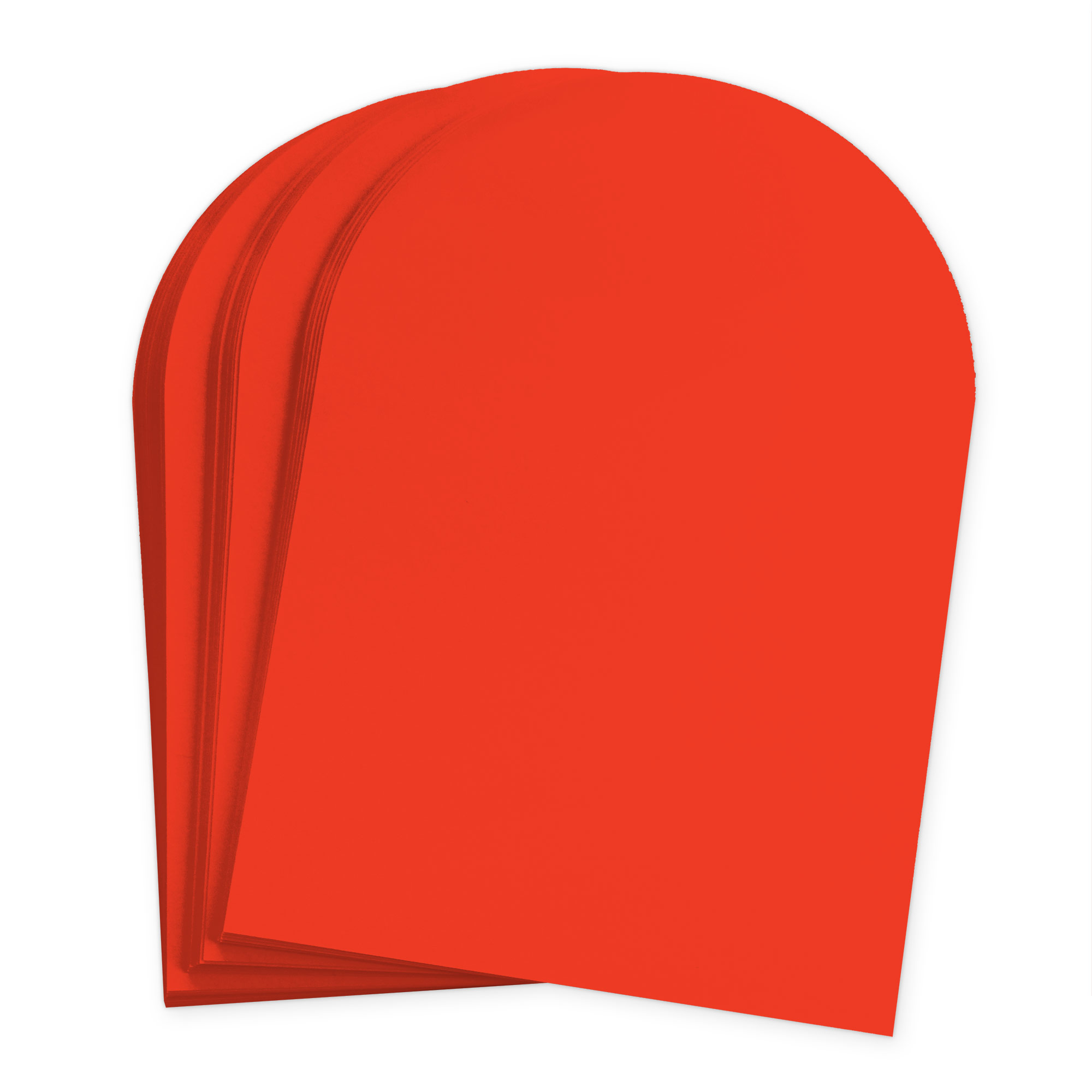 Cayenne Red Arch Shaped Card - A2 Gmund Colors Matt 4 1/4 x 5 1/2 111C