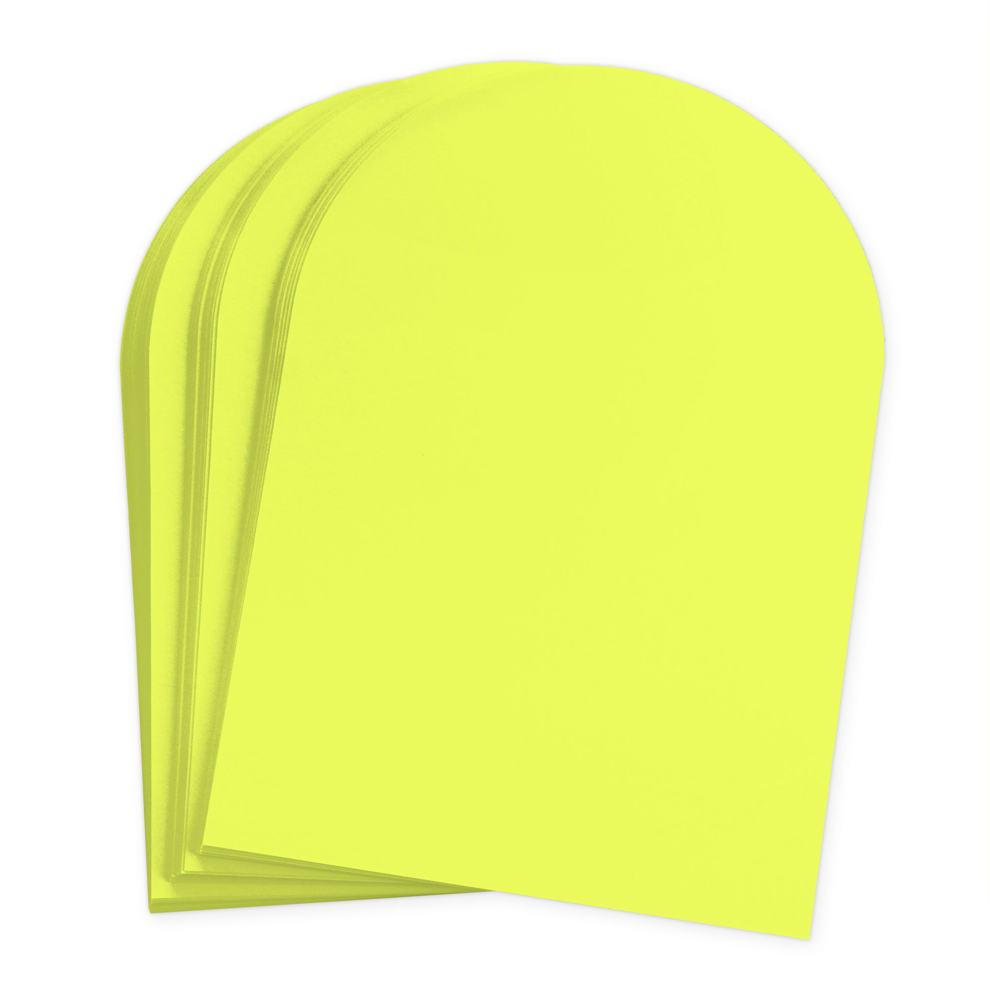 Key Lime Arch Shaped Card - A2 Gmund Colors Matt 4 1/4 x 5 1/2 111C
