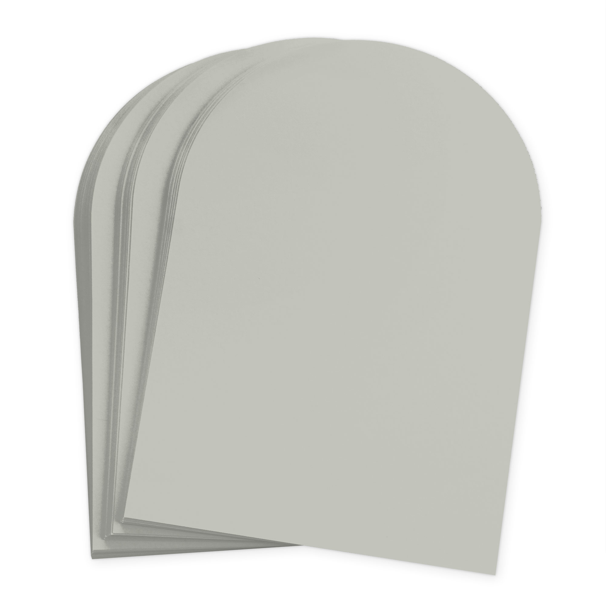 Light Moss Arch Shaped Card - A2 Gmund Colors Matt 4 1/4 x 5 1/2 111C