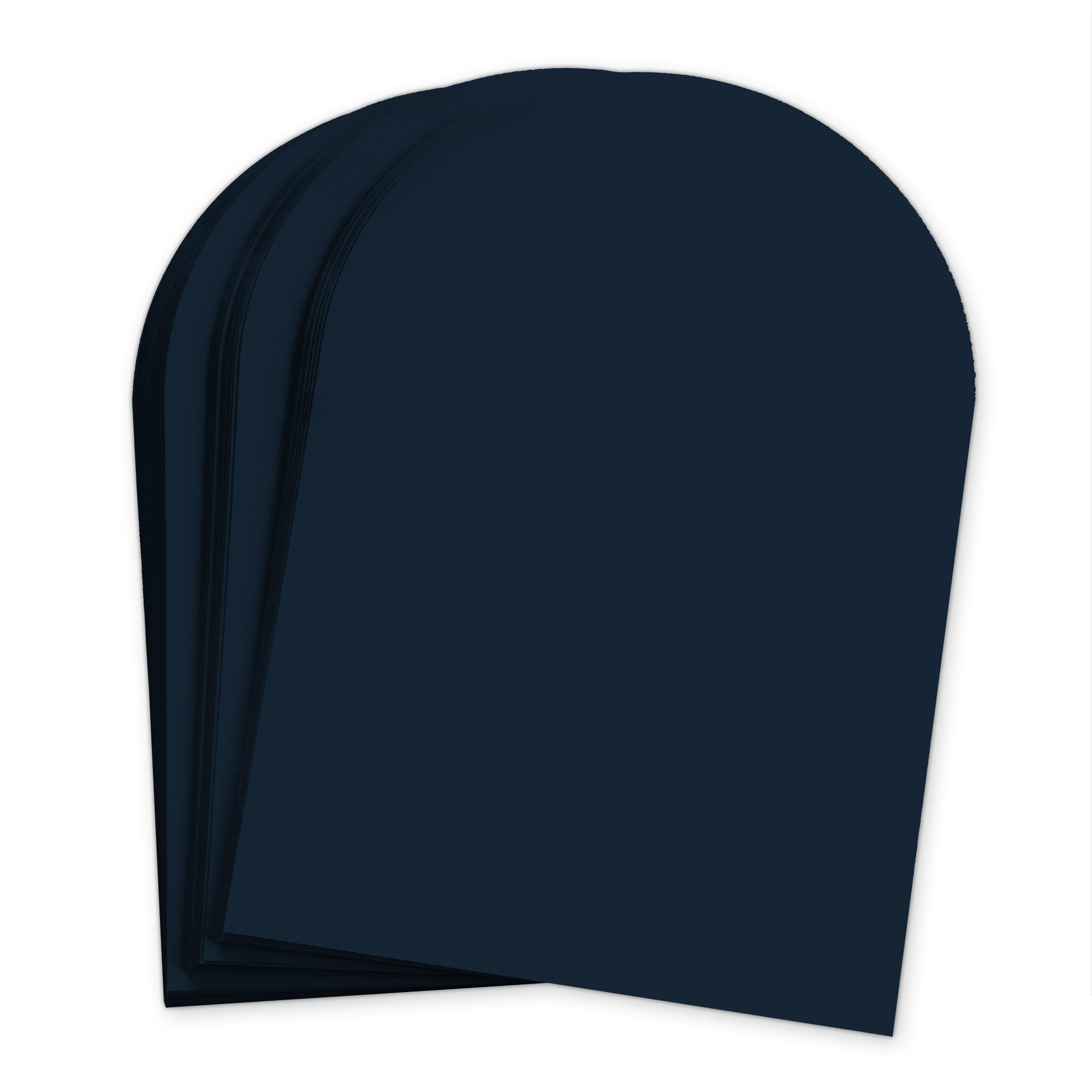 Dark Navy Blue Arch Shaped Card - A2 Gmund Colors Matt 4 1/4 x 5 1/2 111C