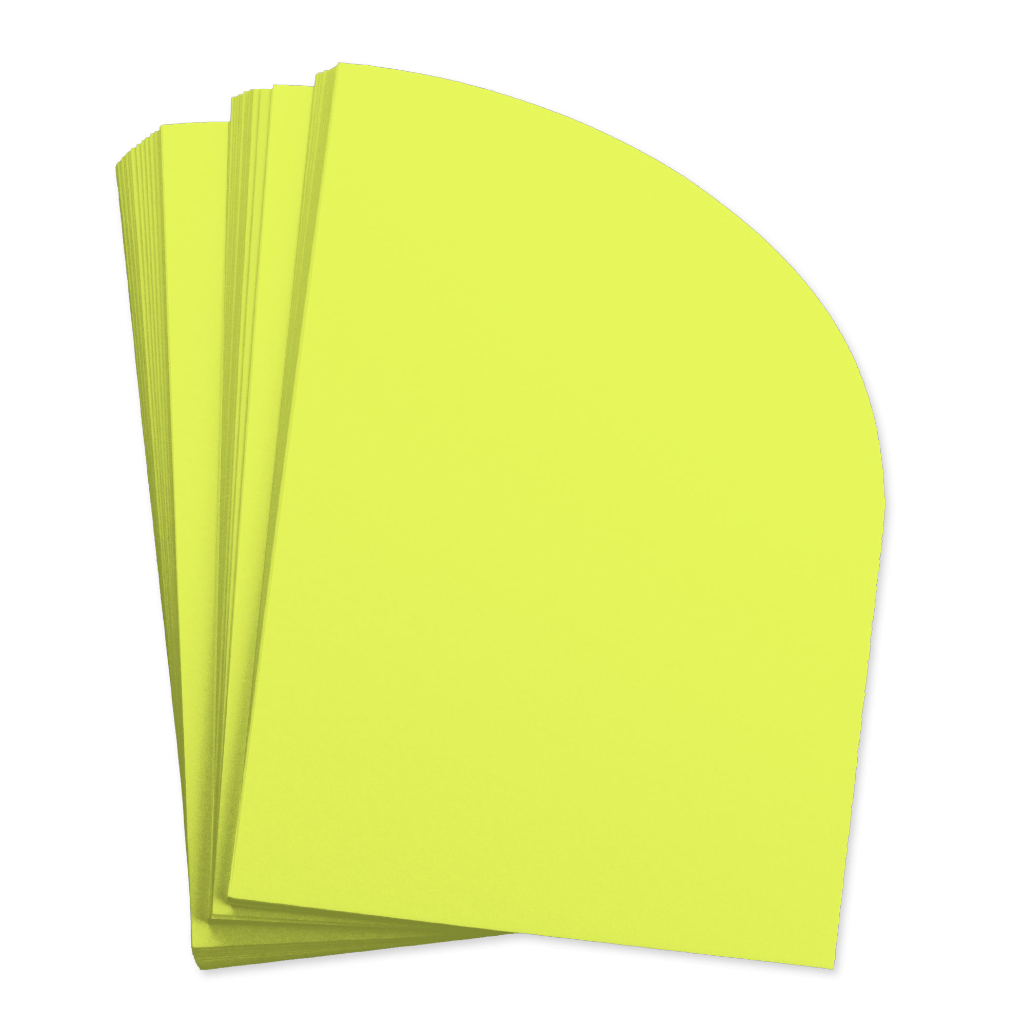  Chartreuse Euro Flap Envelope Liner - A7 Gmund Colors Matt, 25  Pack : Office Products