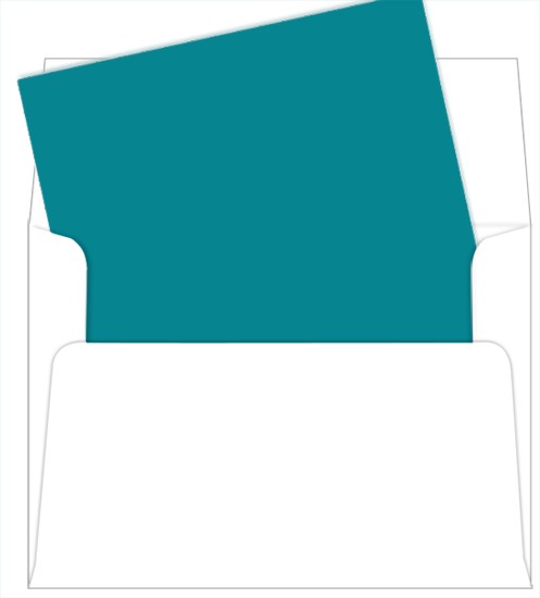A2 Aqua Blue Matte Envelope Liners, Gmund Colors Matt