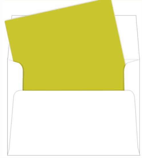  Chartreuse Euro Flap Envelope Liner - A7 Gmund Colors Matt, 25  Pack : Office Products