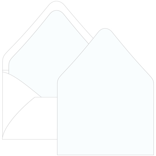 Wedding White Euro Flap Envelope Liner - A2 Gmund Colors Matt