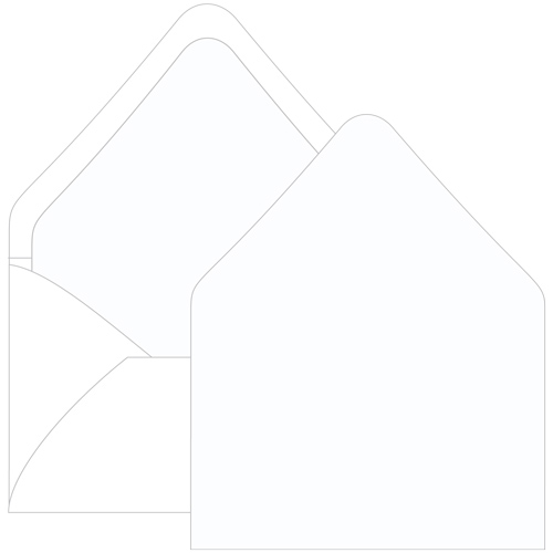 Snow White Euro Flap Envelope Liner - A6 Gmund Colors Matt