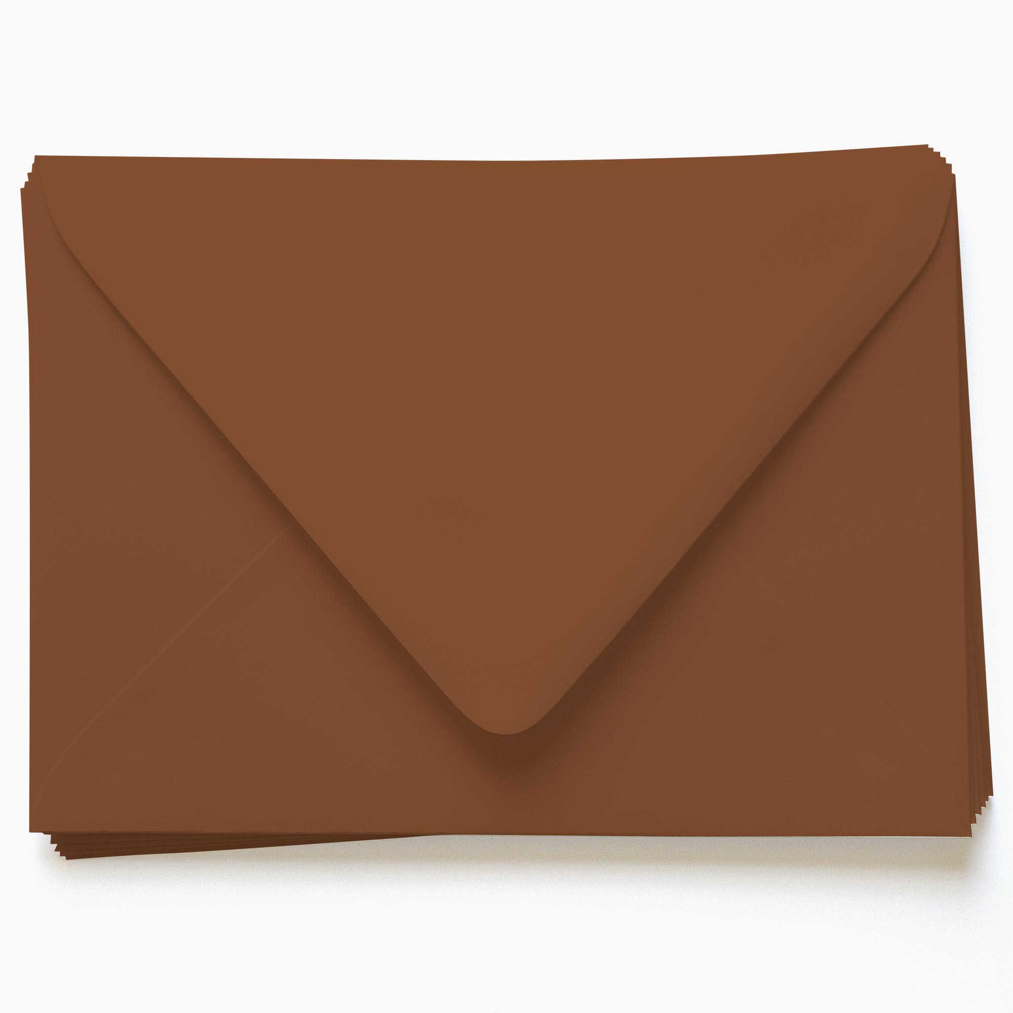 Sepia Brown Envelopes - A7.5 Gmund Colors Matt 5 1/2 x 7 1/2 Euro Flap 68T
