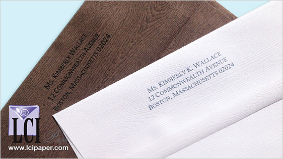 Wood Grain Envelopes | LCI Paper